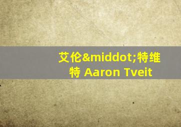 艾伦·特维特 Aaron Tveit